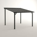 Wall Mounted Gazebo Engineered for 60MPH Wind, Galvanized Steel Roof, Gutter System, 10x20 Lean-To Design