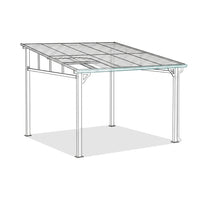 10'X20' Hardtop Wall Mounted Gazebo with Gutters & Galvanized Steel Roof, 60MPH Wind Resistance, Lean to Gazebo Pergola with Sloped Roof for Deck, Porch, Backyard and More, Black — How It Works