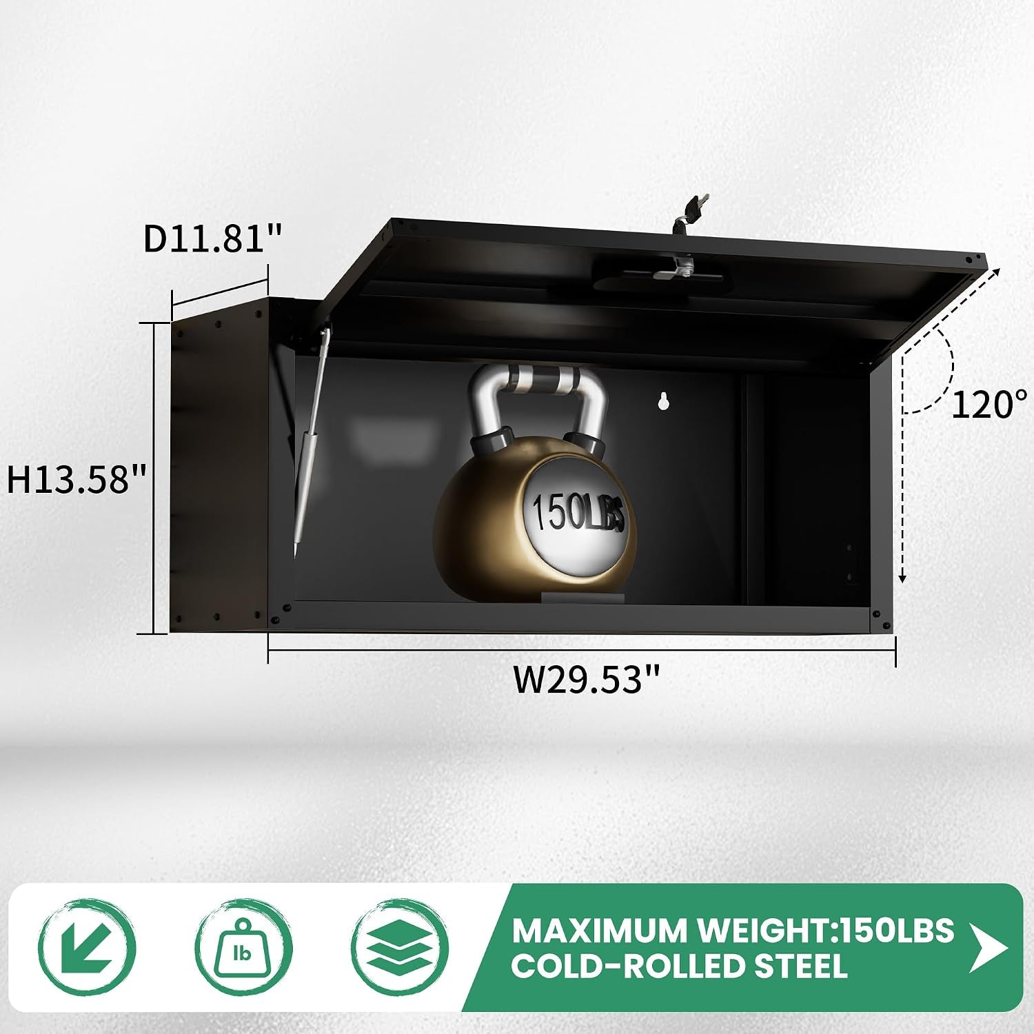 Garage Cabinet System | Heavy Duty Steel All-In-One Modular Garage Cabinet Set for Ultimate Workshop Organization | Easy Assembly Garage Storage Cabinets & Tool Bench