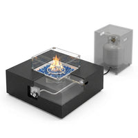 36 Inch Propane Fire Pit Table with Wind Guard and Rain Cover, Glass Beads, Sturdy Steel Anti-Rust Finish, CSA Safety Certified Outdoor Firepit for Patio Yard Garden-Black — How It Works