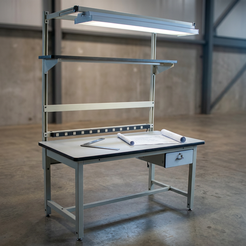 60 In. W X 30 In. D Laminate Top Workbench — Studio Shot