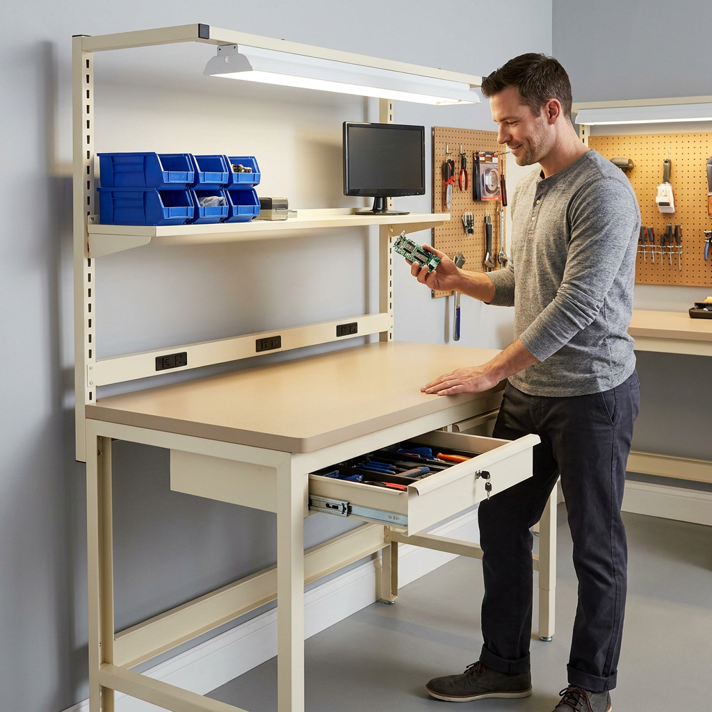 60 In. W X 30 In. D Laminate Top Workbench — Lifestyle