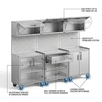 Garage Cabinet System | Heavy Duty Steel All-In-One Modular Garage Cabinet Set for Ultimate Workshop Organization | Easy Assembly Garage Storage Cabinets & Tool Bench — How It Works