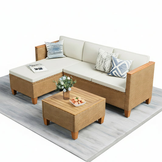 Wicker Furniture Outdoor Furniture Patio Conversation Set Outdoor Rattan Sofa