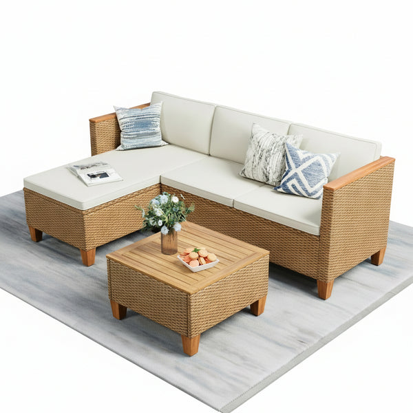 Wicker Furniture Outdoor Furniture Patio Conversation Set Outdoor Rattan Sofa